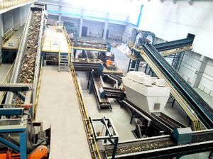 stazione di trattamento dei rifiuti domestica