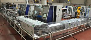 linea di ispezione per pezzi