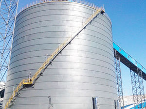 silo in lamiera d'acciaio