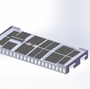sistema di fissaggio per impianti fotovoltaici per tetto piano
