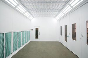 cabina di verniciatura chiusa