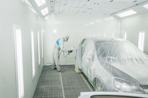 cabina di verniciatura per veicolo