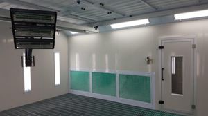 cabina di verniciatura chiusa