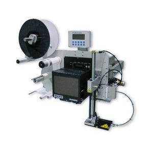 macchina da stampa e posa di etichette monocromatica / per etichette / per etichette RFID / automatica