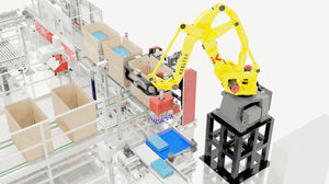 cella robotizzata di imballaggio