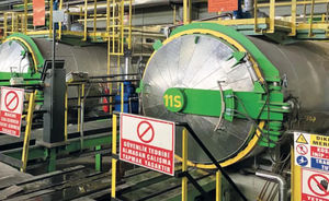autoclave per l'industria tessile