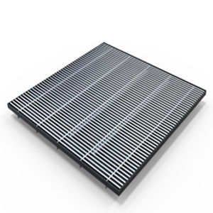griglia di ventilazione in alluminio anodizzato