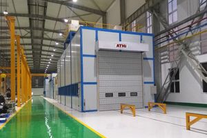 cabina di verniciatura chiusa