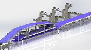 linea di produzione di torte interamente automatica