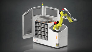 sistema di carico con robot antropomorfi 6 assi