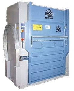 compattatore per rifiuti cartone / in plastica / caricamento frontale