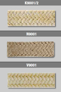guarnizione intrecciata in PTFE / in aramide / in filo sintetico / alta resistenza
