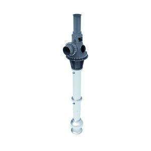 pompa a linea d'asse / ad acqua / a girante / assiale