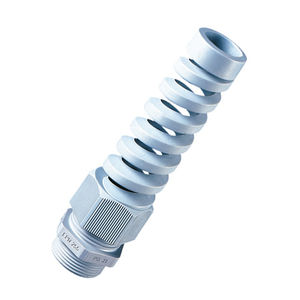 pressacavo in nylon / con protezione flessibile a spirale