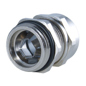 pressacavo in ottone nichelato / con schermatura EMC / dritto