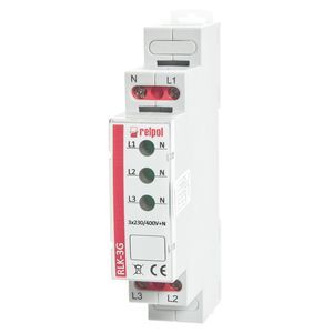 indicatore luminoso di tensione trifase