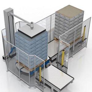 avvolgitrice fasciapallet a tavola rotante / interamente automatica / per pellicola estensibile / per l'industria alimentare e delle bevande