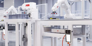 controllore di robot touch screen