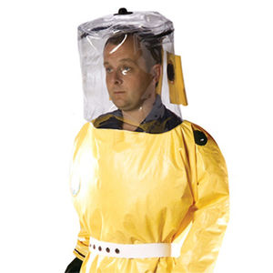tuta da lavoro / di protezione chimica / in PVC / con elettrorespiratore con depurazione d'aria