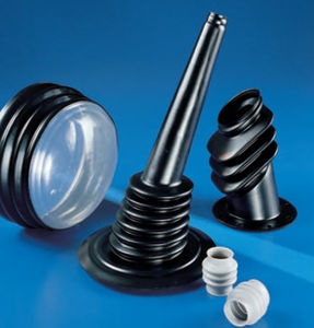 soffietto cilindrico / in termoplastica / stampato / per macchina