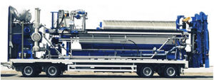 filtro-pressa a telaio / a trave laterale / a trave alta / automatica