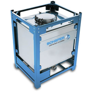 cisterna IBC in acciaio inox / per liquidi / da trasporto / ADR