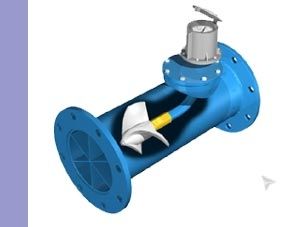 misuratore di portata a elica