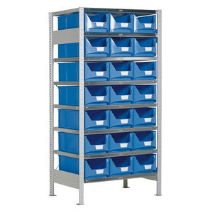 scaffalatura da officina / per scatole / con ripiani