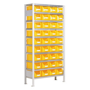 scaffalatura da officina / per scatole / con ripiani