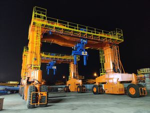 carro cavaliere per travi prefabbricate in calcestruzzo