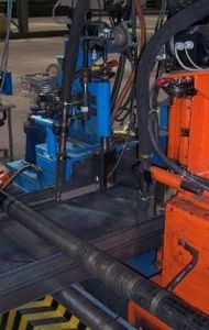 linea di saldatura per travi