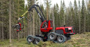 abbattitrice forestale su ruote 1