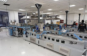 linea di produzione di cookies con forno a tunnel 1