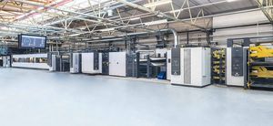 linea di produzione di cartone