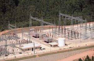 sottostazione per distribuzione elettrica