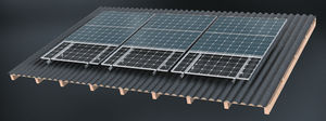 sistema di fissaggio per impianti fotovoltaici per tetto inclinato