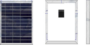 pannello solare in silicio policristallino