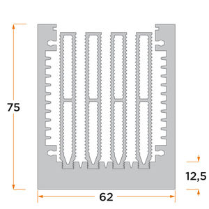 dissipatore in alluminio