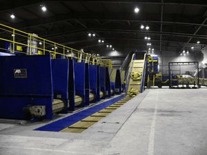 sistema di smistamento per il riciclaggio