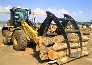 pinza per gru forestale