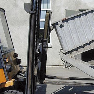 benna auto-basculante in metallo