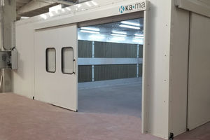 cabina di verniciatura chiusa