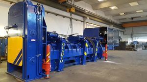 pressa imballatrice per ferraglia