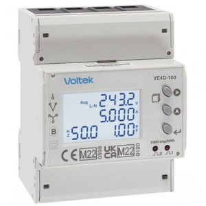 contatore di energia elettrica su guida DIN