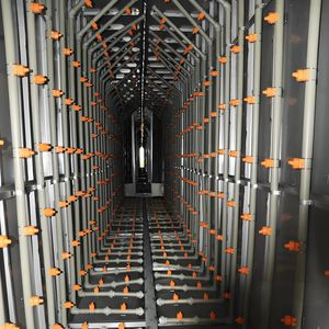 linea di verniciatura a polvere manuale