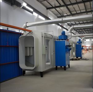 linea di verniciatura a polvere manuale
