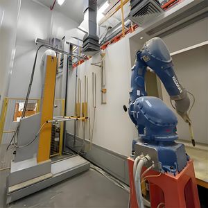 macchina di verniciatura a polvere per profilati in alluminio