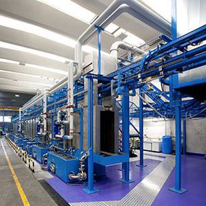linea di pretrattamento di superficie automatica