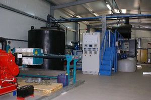 stazione di trattamento dei rifiuti industriali