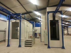 linea di verniciatura a polvere